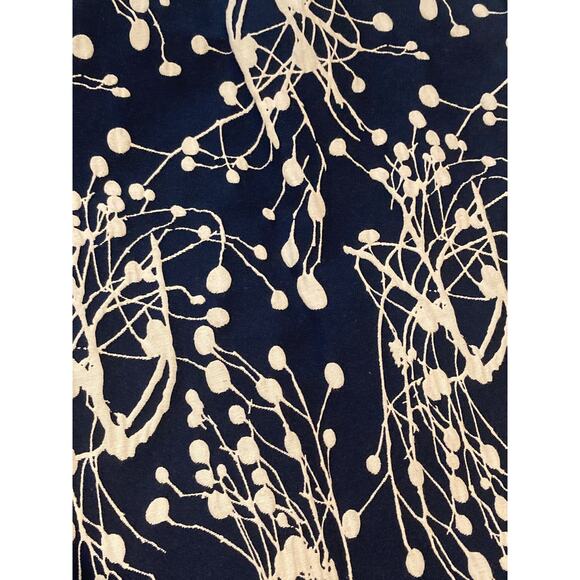 Zero + Maria Cornejo Abstract Navy & White Print Skirt Sz 2 ~ Great Texture! - Picture 8 of 9